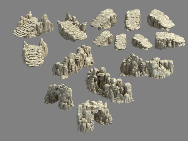 Kunlun Mountains – Rock 04 3D Model