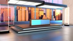 Politics Tv Show Studio 3D Model