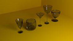 LiquorCupSet 3D Model