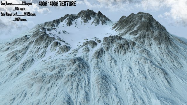 Snow Moutain2 3D Model