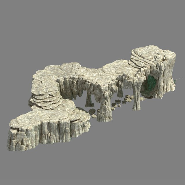 Kunlun Mountains – Rock 02 3D Model