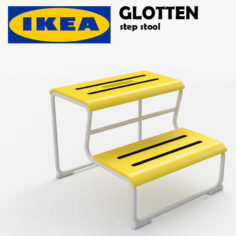 3D IKEA Glotten – step stool model 3D Model