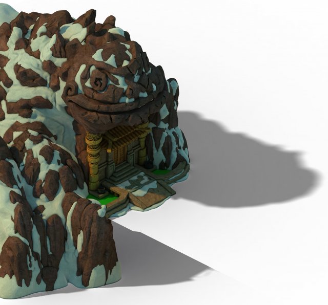 White camel mountain – giant frog house 3D Model