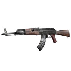Damaged AK-47 3D Model