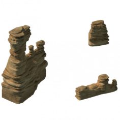 Yanmenguan – Rock 02 3D Model