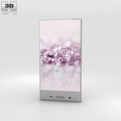 Sharp Aquos Crystal 2 Pink 3D Model