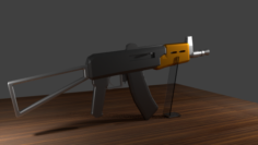 THE AK-74u 3D Model