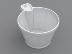 Plastic cup with handle Free 3D Model