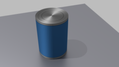 Simple metallic jar Free 3D Model