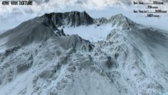 Snow Mountain 3D Model