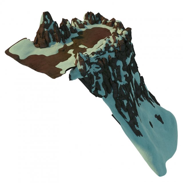 White camel mountain – cliff 3D Model
