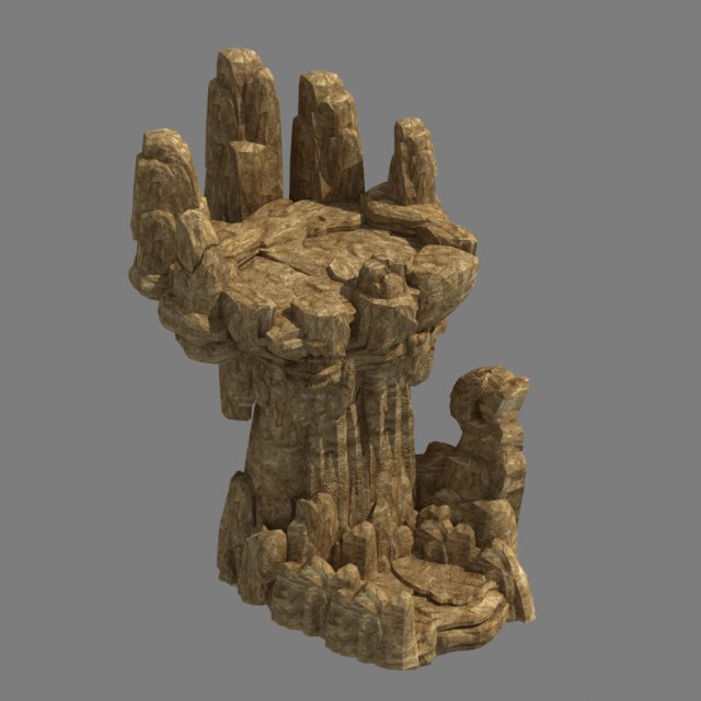Fountain Hill Rock – Terrain 08 3D Model