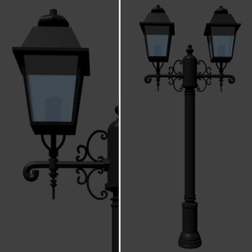 victoria_era_street_lamp						 Free 3D Model