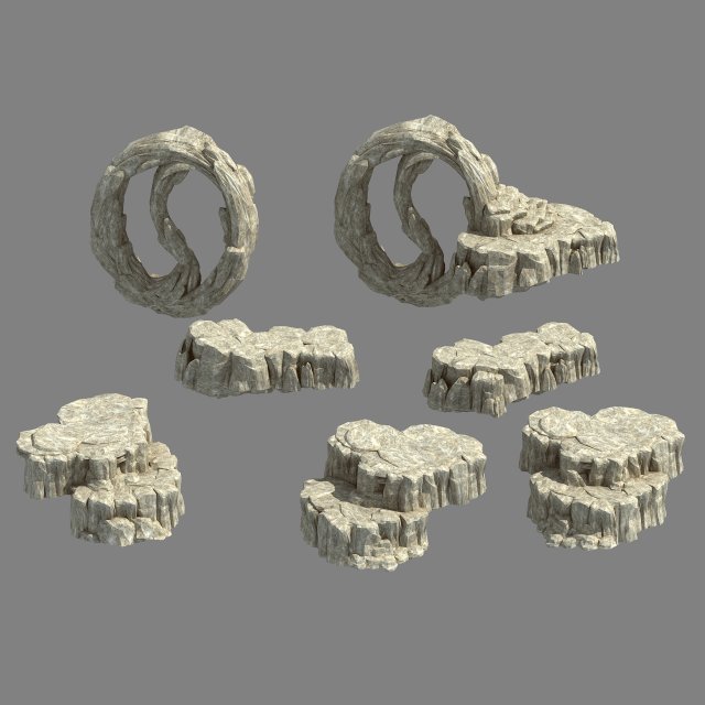 Kunlun Mountains – Rock 03 3D Model