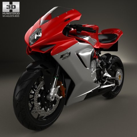 MV Agusta F3 800 2014 3D Model