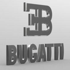 Bugatti logo 2 3D Model