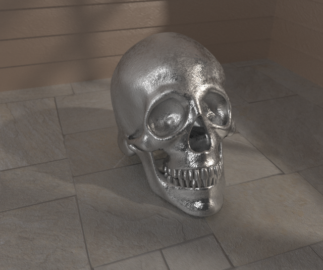Metal skull 3D Model