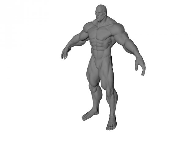Muscle Man Free 3D Model