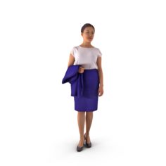 Business Woman 3D Free 3D Model
