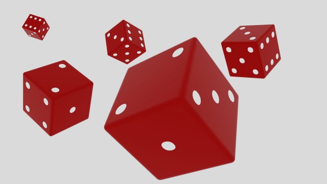 Dice red 3D Model