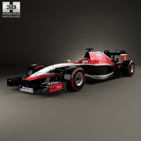 Marussia MR03 2014 3D Model