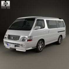 Toyota Hiace Passenger Van JP 1999 3D Model