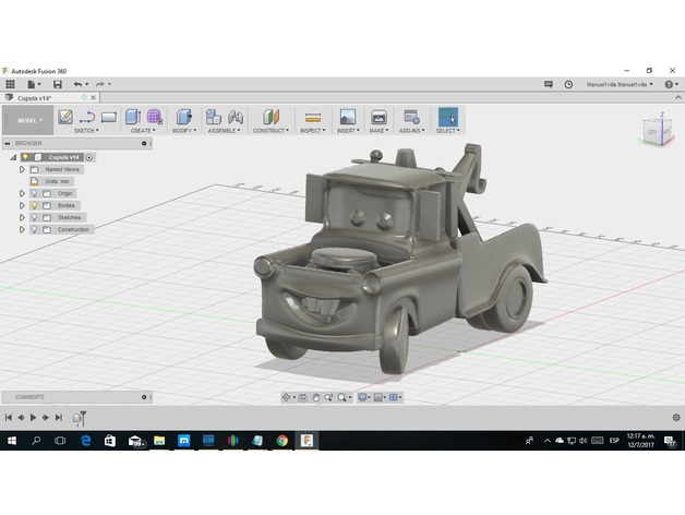 toy cars mater 3D Print Model
