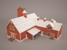 Red Barn 3D Model