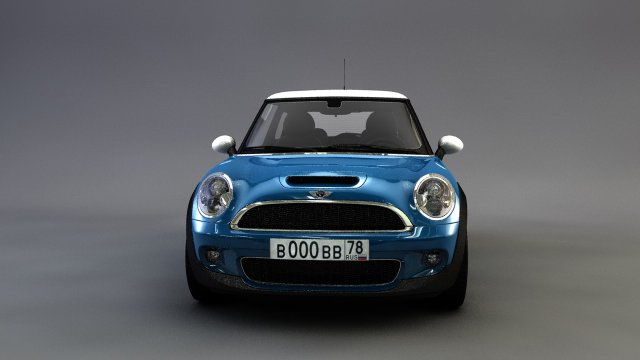 Mini CooperBMW-6Mersedes ML-500 3D Model