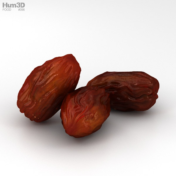 Dried Dates 3D Model