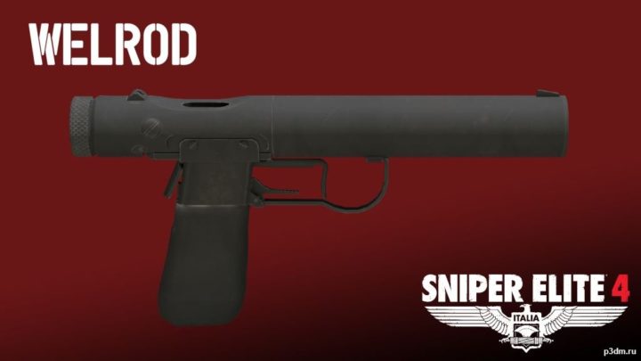 Welrod silenced pistol 3D Model