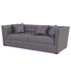 Hayden Tufted-Leather Sofa 3D Model