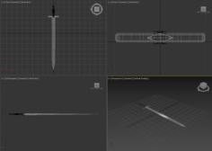 Knight Sword 3D Model