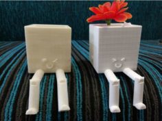 Kawaii Flower pot  3D Print Model