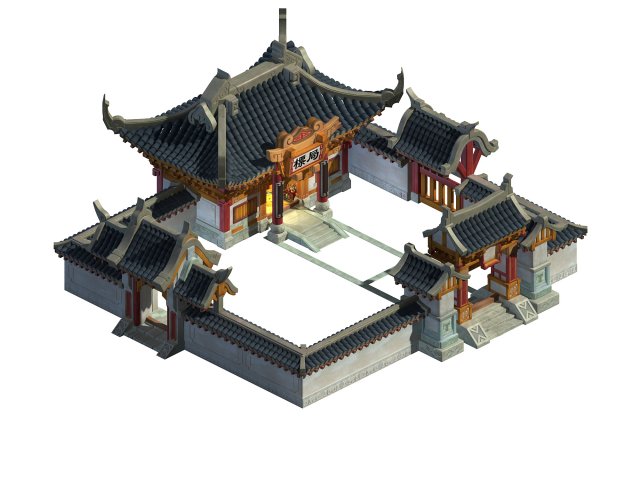 Ancient Capital Building – Escort 3D Model