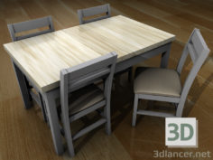 3D-Model 
Table and chairs