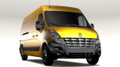 3D Renault Master L3H2 Van 2010 3D Model