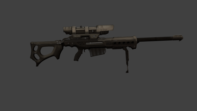 KSR 29 Sniper Rifle 3D Model