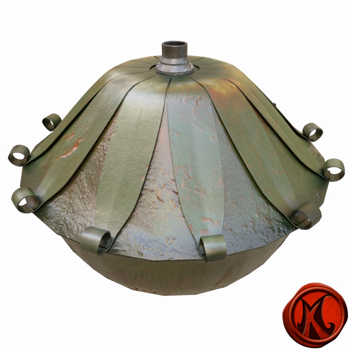 Oil Lamp 3D model 3D Model