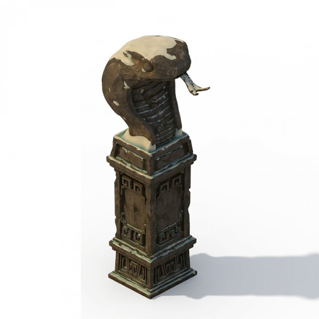 White camel mountain – Cobra stone 3D Model