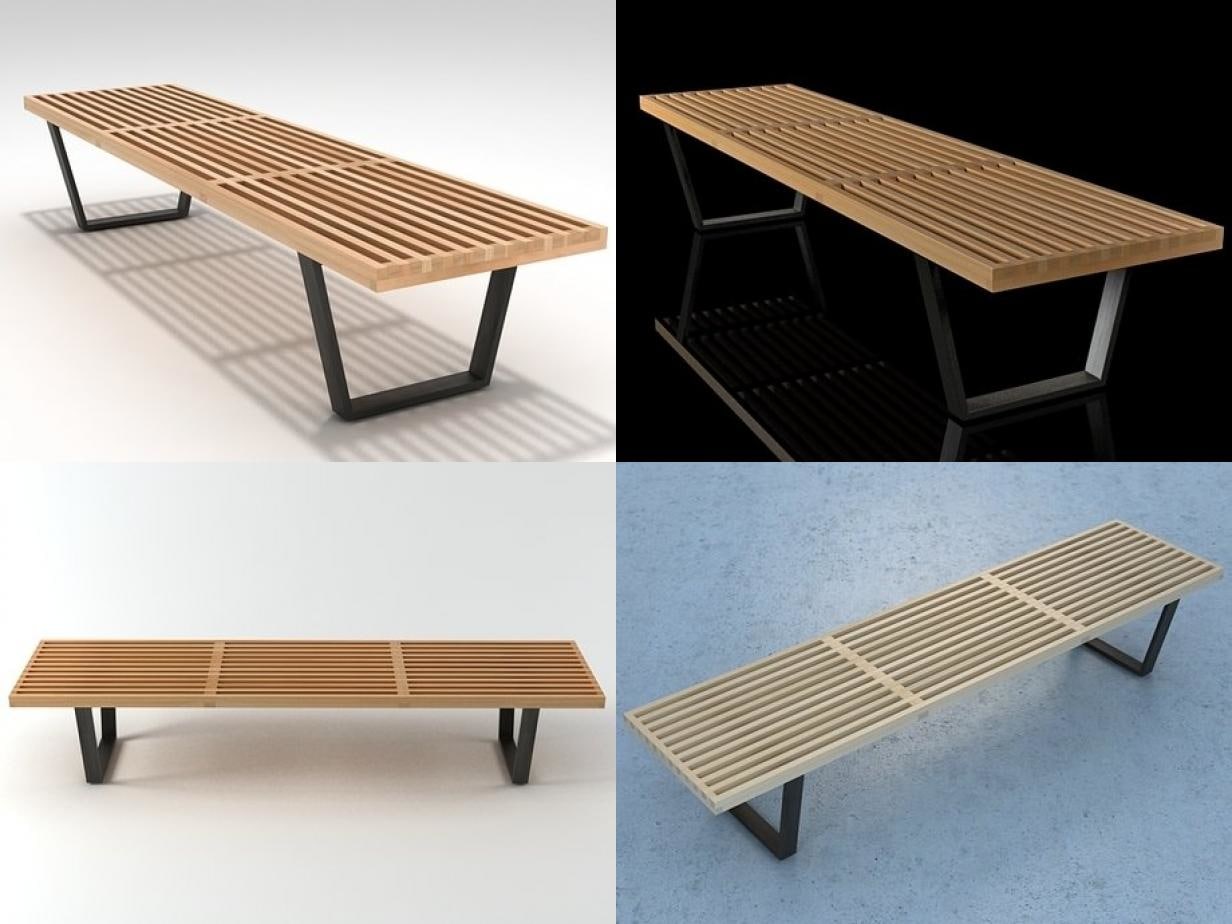 Nelson Bench 3D Model