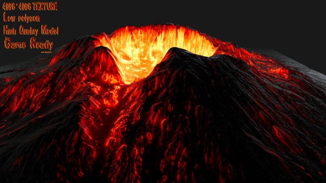 Volcano 1 3D Model