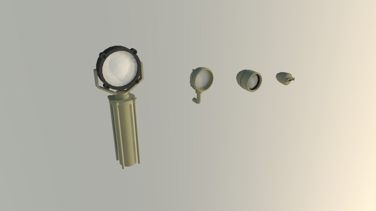 lights armored vehicles 3D Model