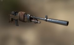 post apocalyptic semi rifle 3D model 3D Model