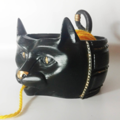 Cat Yarn Bowl 3D Print Model