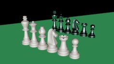 sandstone chess 3D Free 3D Model