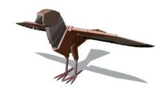 Boxy bird Free 3D Model