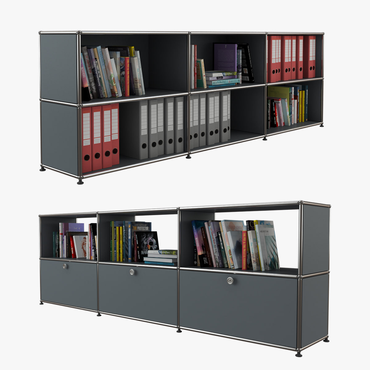 Usm Modular Shelving Storage 01 3D Model
