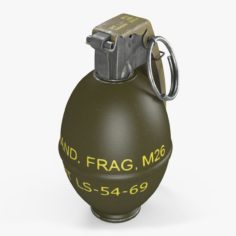M26 Hand Grenade (Lemon Grenade) 3D Model