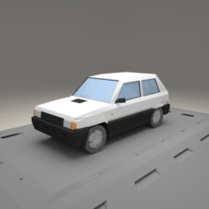 Fiat Panda from 1980 3D Model